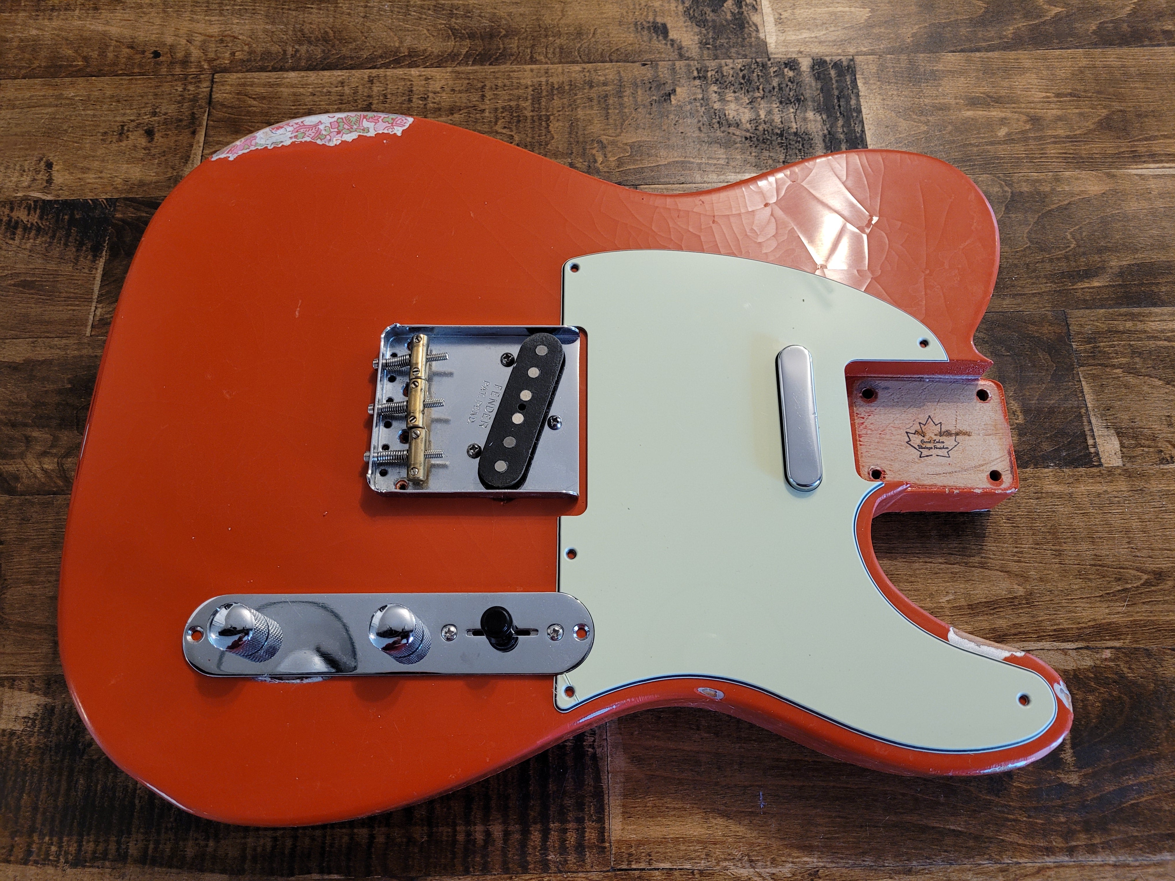 T-68 Aged Fiesta Red Over Paisley – Great Lakes Custom