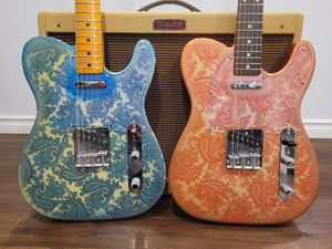 1968 Vintage Paisley / Blue Flower Guitars